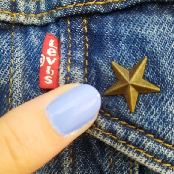 Levi's Star Studded Denim Jacket XS - Picture 5 of 8
